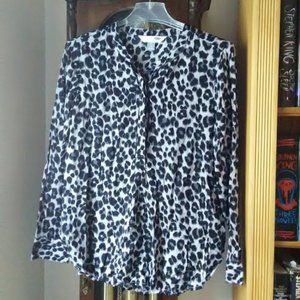 Old Navy leopard print tunic shirt